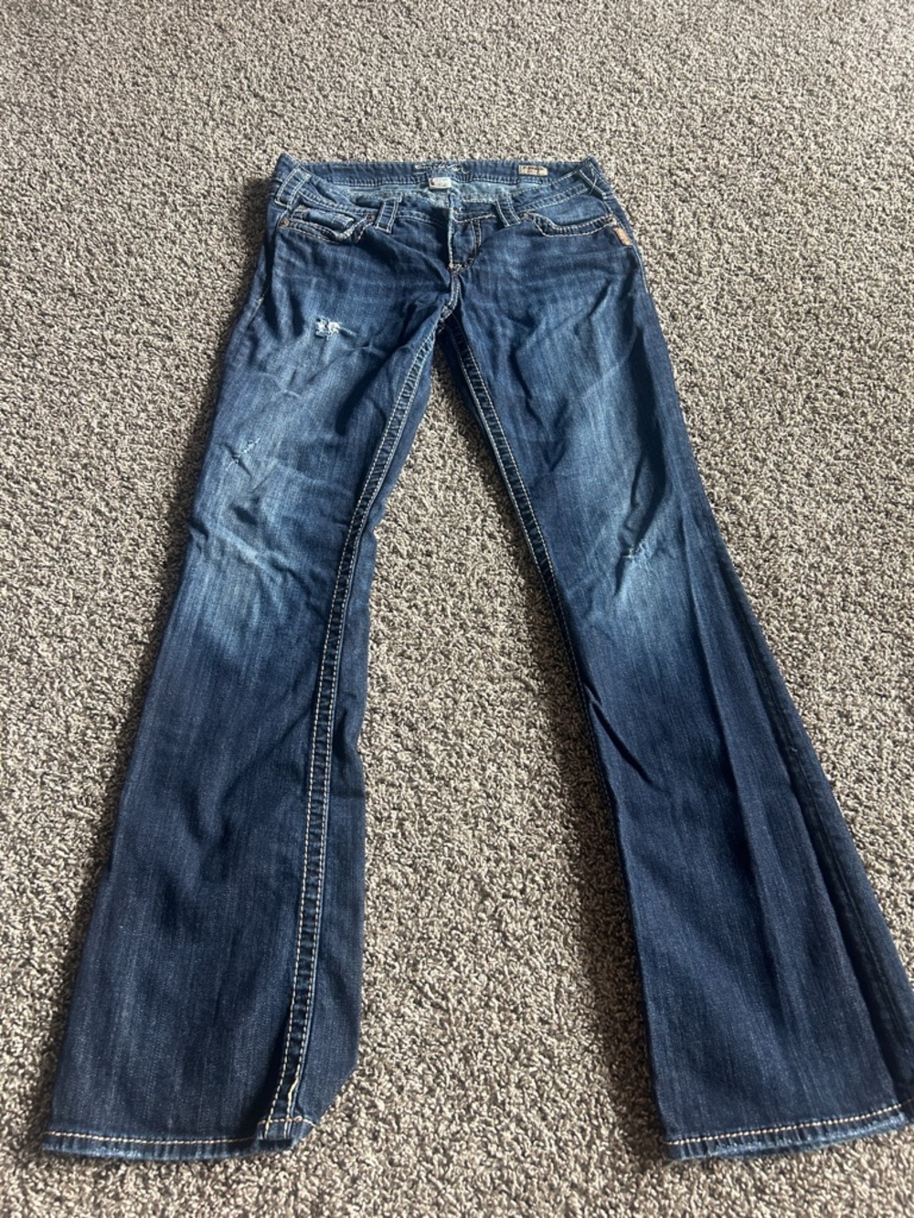 Silver Jeans Women's Dark Indigo Boot Cut Jeans